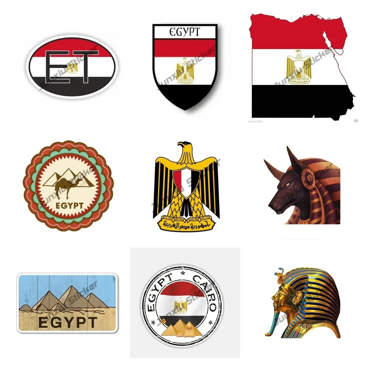 Travel Accessories Egypt - Autocollant voyage Dakota ide pharaon désert