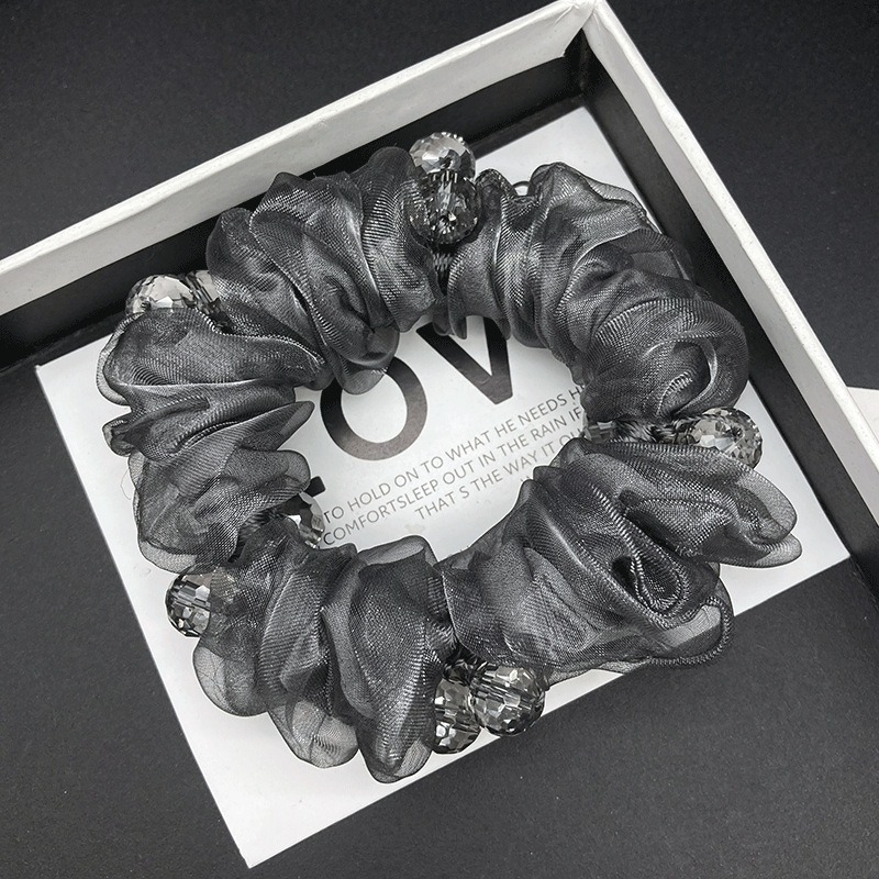 Travel Accessories Bunnings - Élastique à cheveux en organza perlé