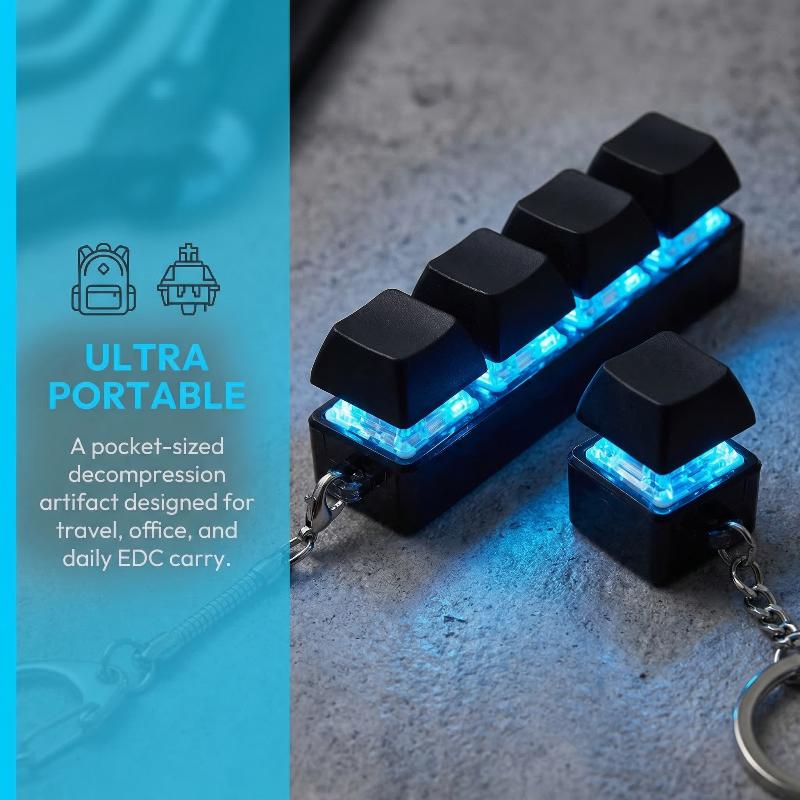 Travel Accessories And Gadgets - Jouet anti-stress porte-clés clavier à 4
