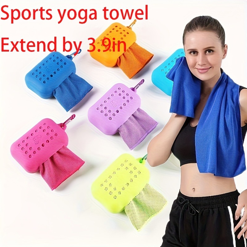 Travel Yoga Accessories - Petite serviette rafraîchissante en silicone pour