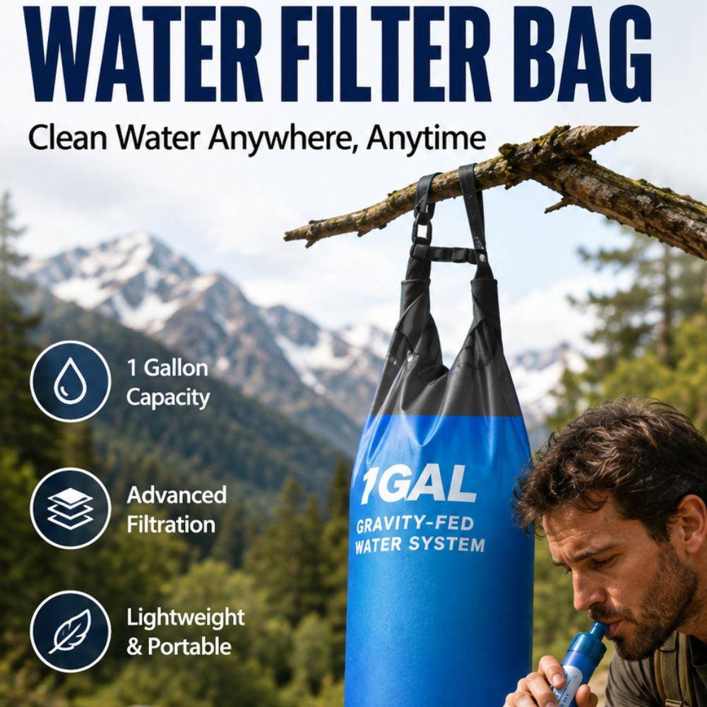 Kit de paille avec sac filtran - Hydration Pack Backpack avis et prix