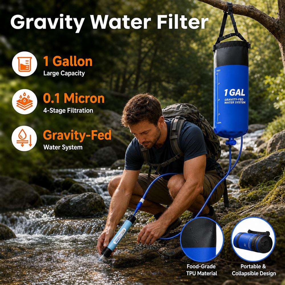 Kit de paille avec sac filtran - Hydration Pack Backpack avis et prix