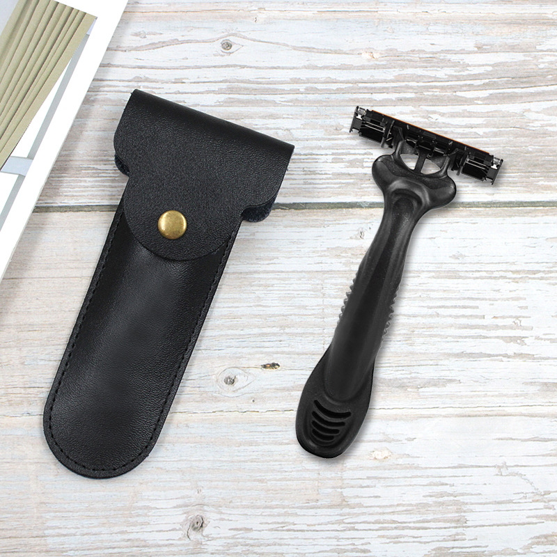 Étui en cuir pour rasoir manue - Travel Router Accessories avis et prix
