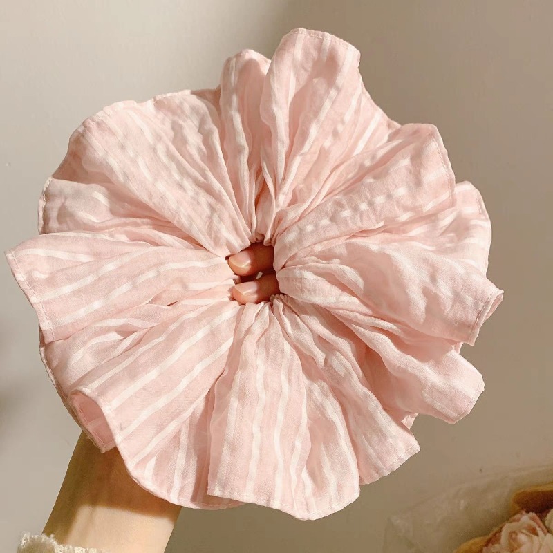 Chouchou en satin rayé rose pâ - Travel Accessories Bunnings avis et prix