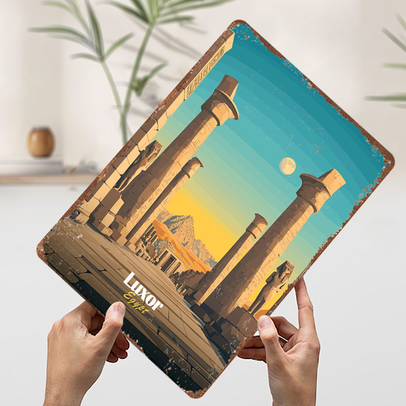 Affiche métallique de voyage L - Travel Accessories Egypt avis et prix